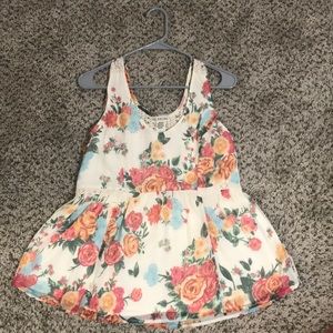 Floral sleeveless top